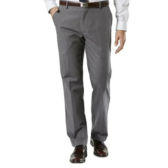 Dockers Slim Mens Dress Pants Slacks Gray 34x32 - Picture 1 of 8